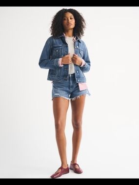 Abercrombie & Fitch The 4" Mom short High Rise Curve Love 32/14